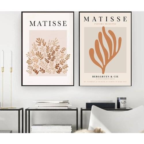 Vintage Poster Henri Matisse Abstract Painting Minimal Illustration Figure Wall Art Prints Vintage Wall Pictures Home Decor