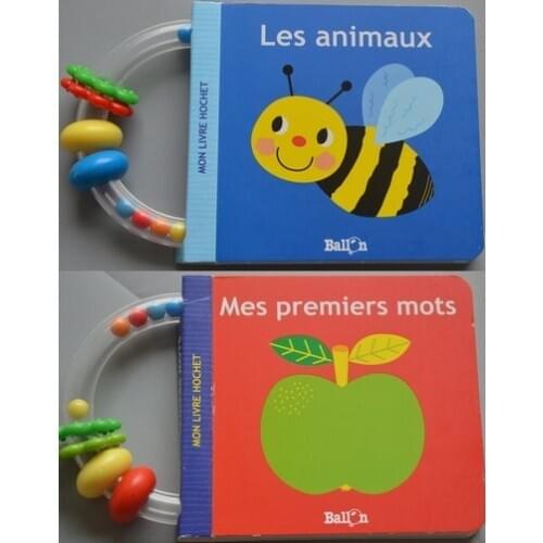 2 Books Parent Child Kids Baby Early Education French Learning Reading Book Lovely Picture Pocket Cardboard Book Age 0 – 3