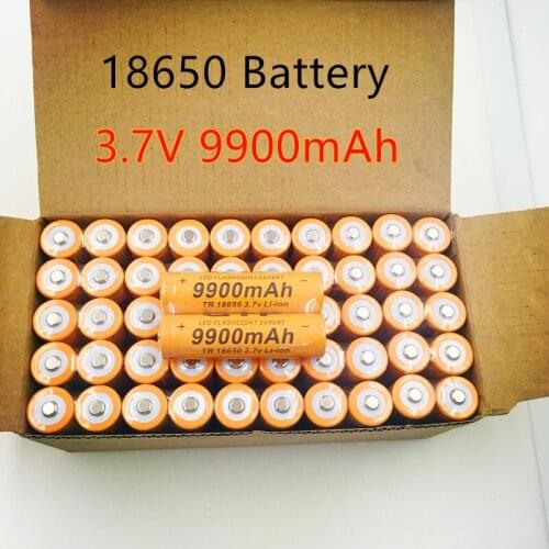 2021 New 18650 battery 3.7V 9900mAh rechargeable lithium ion battery for LED flashlight hot new high quality batteries NEW