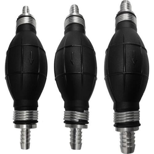 3pcs Fuel Pump 12mm Rubber Aluminum Hand Fuel Pump Line Hand Primer Bulb All Fuels For Car Boat Marine Outboard