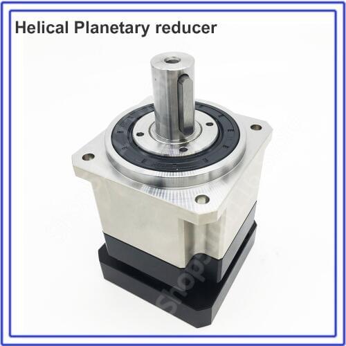4 :1 Speed Ratio 4 Helical Gear Planetary Reducer 3Arcmin Gearbox Reducer 8000rpm for NEMA24 60mm 200W 400W Servo Motor Robot