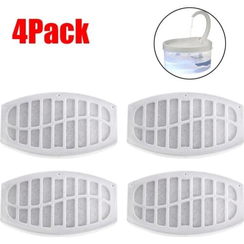 4pcs Water Filter Cotton Cats Dogs Pet Puppy Special Water Dispenser Filter Box Animal Feeder Drink Water Filter Cotton