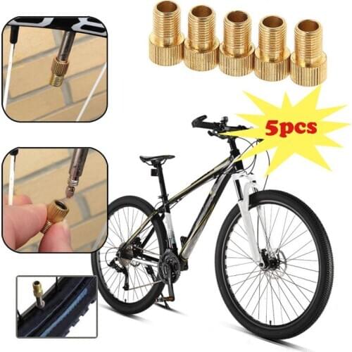 5Pcs Horse Bike-Pumb Wheel Tire Punp Tube Transfer Valve Adapter Presta To Schrader Cinverter Road Bike Cycle Bicycle Punp Tube