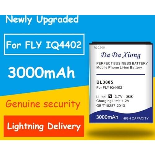 Large Capacity 3000mAh BL3805 Li-ion Phone Battery for Fly IQ4404 IQ4402