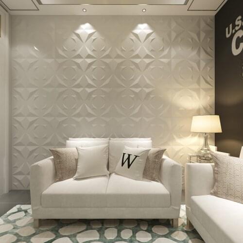Decorative Home Decor 3D Wall Panels Textured Plastic Wall Design Board Pack of 12 Tiles 32 Sq Ft