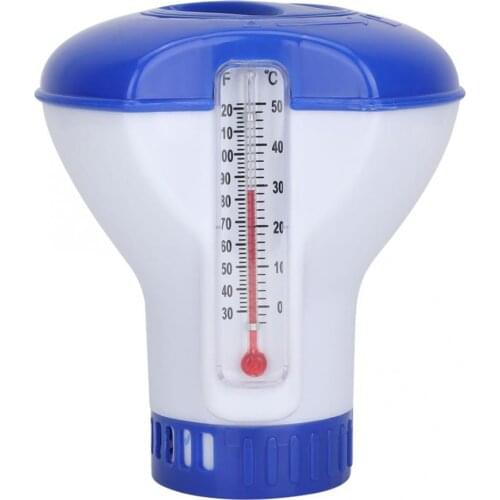Automatic Chlorine Tablet Dispenser Pool Water Temperature Thermometers With String For Spas Hot Tubs Swimming Accessories Tools