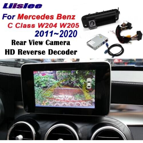 Car Rear Reverse Camera For Mercedes Benz C Class W204 W205 Reverse Parking Decoder Front Bakcup Rear camera Adapter Accessories