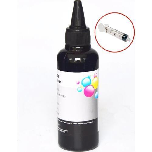 Printer Ink Refill Ink for Epson Inkjet Printer black ink for CISS ink cartridge 100ml-PBK