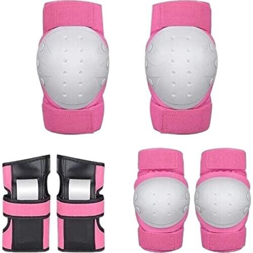 Adults Elbow & Knee Pads Set For Work Sports Motocycle Bike Tactical Protective Gear Kit EVA Thicken Design With Wrist Guards