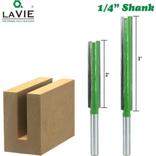 1pc Router Bit 1/4 Shank Router Bit Extension Long Straight Trimming CNC Bit Milling Cutter for Wood Edge Cutting