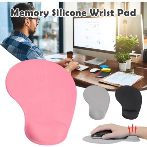 Mouse Pad Mat Desk Pad With Wrist Protect Anti-Slip Gel Wrist Support For PC Macbook Laptop Computer Ergonomic Comfort Wristband