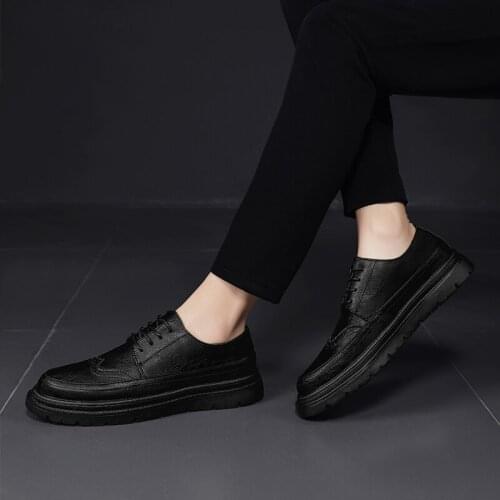 New Fashion Men Shoes Formal Dress Casual Leather Shoes Business Comfortable and breathable Loafers Designer Office Shoes