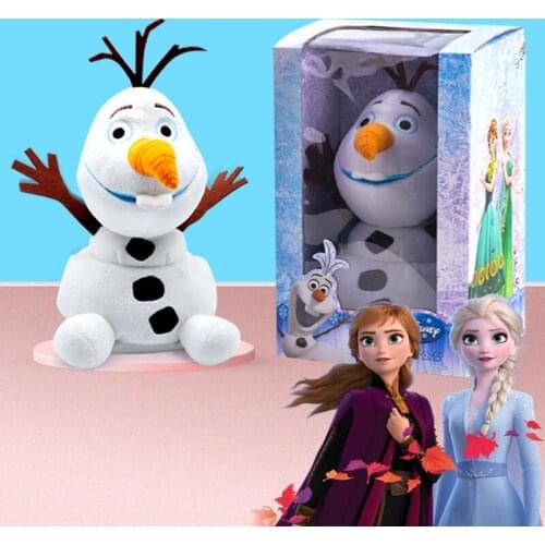 Disney Frozen 2 Snowman Olaf Plush Toys Stuffed Plush Dolls Kawaii Soft Stuffed Animals For Kids Christmas Gifts Learn Talk Doll