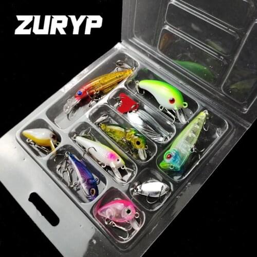 New design bait Kit Lifelike Topwater POPPER VIB Minnow Baits Wobbler with Box Artificial Hard Bait Fishing Lure Set