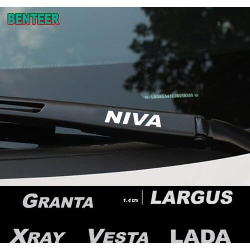 4pcs Car wiper sticker For Lada Vesta Xray Largus Granta NIVA