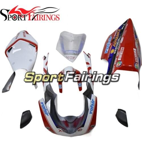 Racing Fiberglass Fairings for Ducati 848 1098 1198 07 08 09 10 11 12 2007 - 2012 Cowlings Bodywork White Black Red Covers