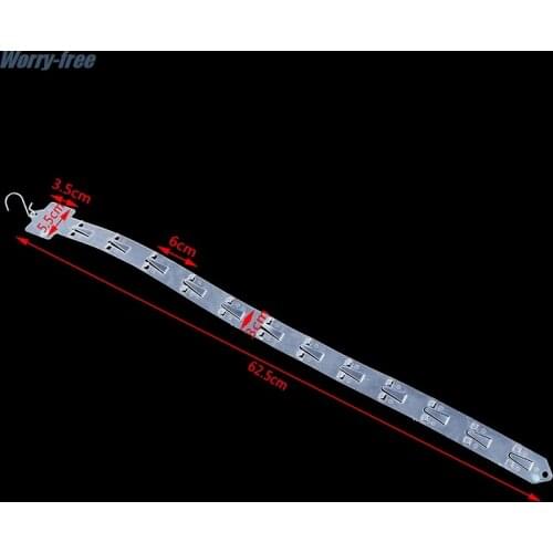 1Pc Pvc Plastic Supermarket Hanging Strip Hanging Display Strip Injection Home Storage Transparent Hanging Strip