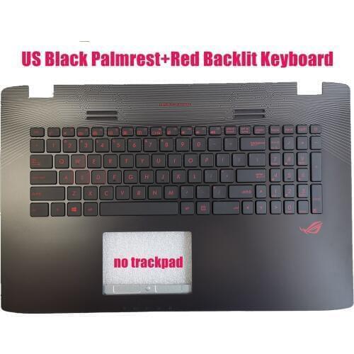Brand new US Palmrest backlit keyboard for Asus Rog GL742V/GL742VL/GL742VW