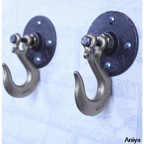 Steel Hook Bathroom For Hanger Heavy Industry Vintage Coat Hook Creative Style Wall Hook Coat Hook Hanging Heavy Item Hooks