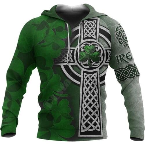 Ireland Patricks Day 3D Printed hoodies Sweatshirt zipper hoodies women For men Pullover Cosplay Costumes 02
