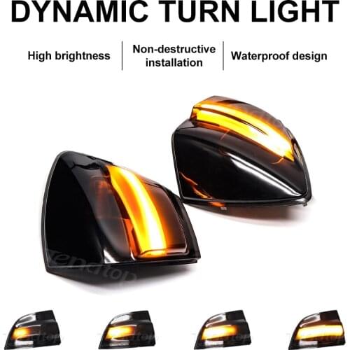 For Ford S-Max 2007-2014 Kuga C394 08-2012 C-MAX Rearview Mirror Blinker Indicator LED Dynamic Turn Signal Light