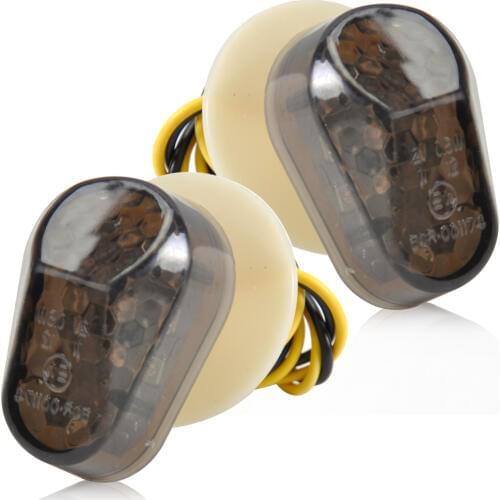 CITALL 1 Sets / 2x Custom Smoke LED Flush Mount Turn Signal Blinker Marker For Yamaha YZF R1 R6 R6S FZ1S FAZER 1000 TMAX XP500