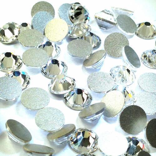 Yanruo Clear Crystals Non Hotfix Rhinestones Crystal Flatback Glass Strass DIY Clothes Shoes Bags Decoration Nail Art Designs
