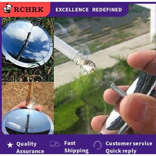Outdoor Solar Lighter Camping Survival Fire Waterproof & Windproof Fire Starter Outdoor Emergency Tool Gear Accessories Outdoor