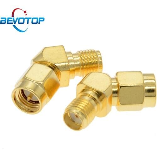 10 PCS/lot 45 Degree Adapter Connector for FPV Race Goggle Antenna Converter SMA Male to SMA Female 135 Degree Adapter