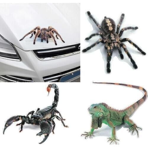 3D Spider Lizard Scorpion Car Sticker animal pattern FOR Kia eco Pro-cee-d KOUP cee-d Rondo Kue Kee KV7 POP VG