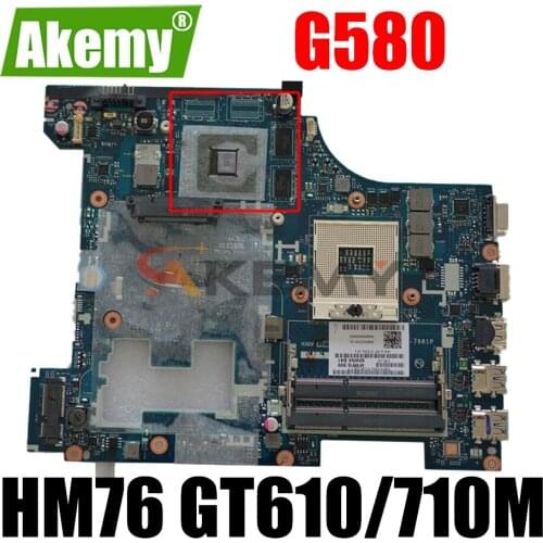 90001506 LA-7988P LA-7981P Mainboard For Lenovo G580 Laptop motherboard With HM76 GT610/710M 1GB Video card 100% Fully Tested