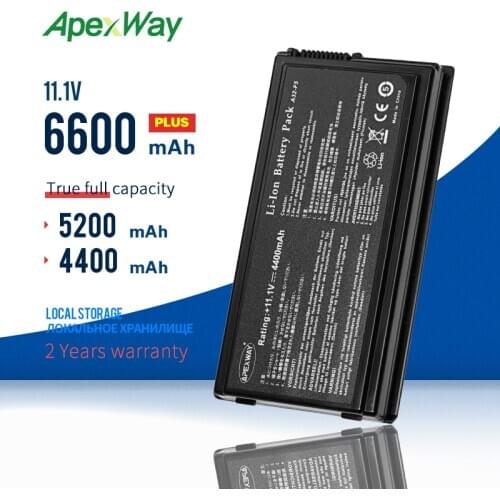 Apexway A32-F5 Laptop Battery for ASUS F5C F5M F5R F5SL F5V F5VL X50 series X50M X50R X50SL X50VL 90-NLF1B2000Y 6 Cells