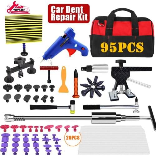 Auto Dent Puller Kit - Paintless Dent Car Repair Hail Damage Remover Tool Car Body Repair Kit for Car Ding Hail Dent Removal