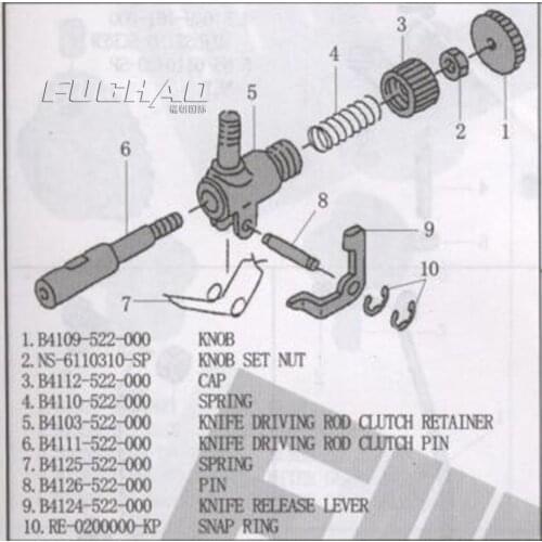B4109-522-000 KONB JZ-81257/JZ-22185 Sewing Machine Parts