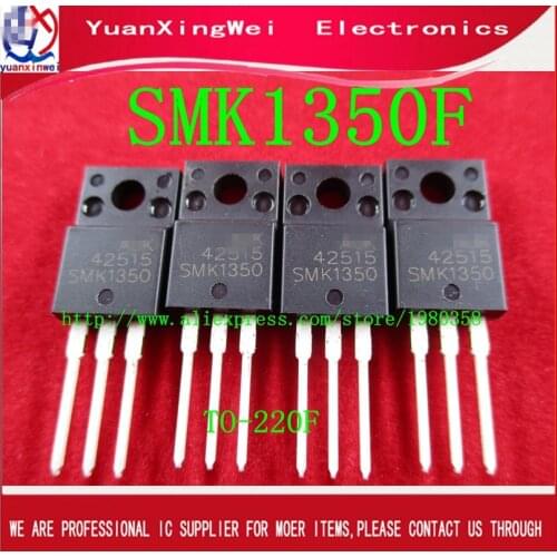 Free shipping! 10PCS SMK1350F 13N50 13A 500V SMK1350 TO-220F AUK MOSFET SWICHING REGULATOR APPLICATION