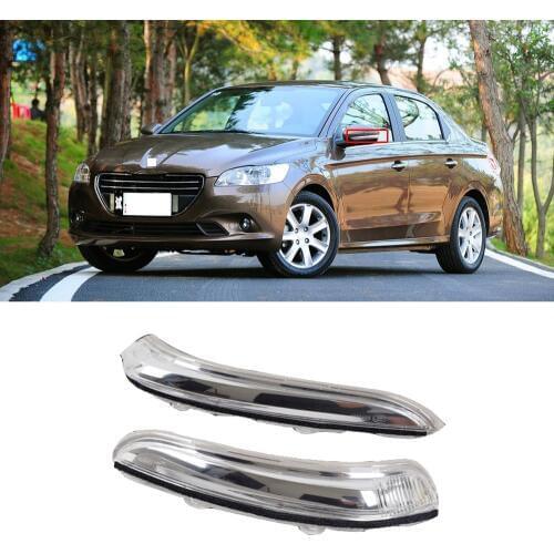 For Peugeot 208 301 Citroen C3 Side Rearview Mirror Turn Signal Light Cover Rear View Mirror Indicator light Lamp Cover