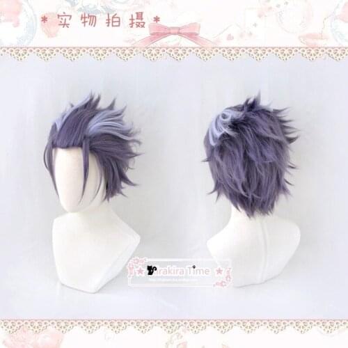 DRB Hypnosis Mic Division Rap Battle Tsutsujimori Rosho Gradient Short Cosplay Heat Resistant Synthetic Hair + Free Wig Cap