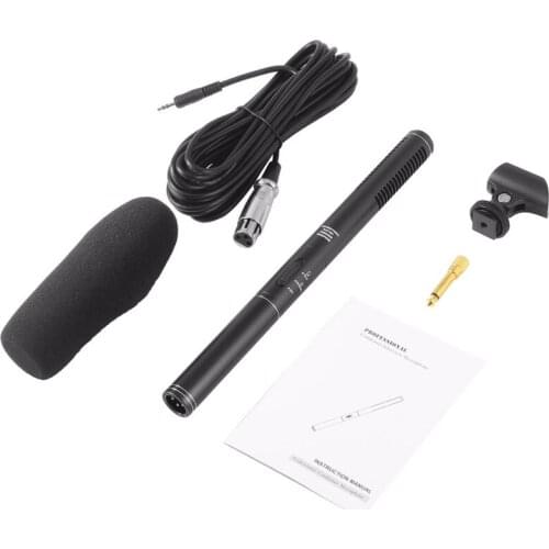 Hot High Sensitivity Vioce Recording Broadcast Stereo Condenser Conference Interview Microphone for DSLR SLR Camera