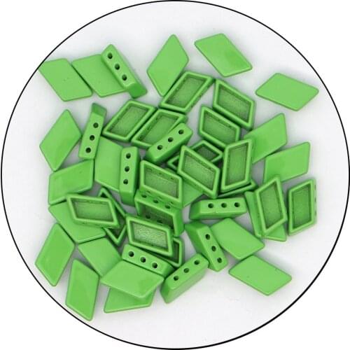 JUWANG 10 pcs\lot Rainbow Enamel Tile Beads 2020 Fashion DIY Jewelry Accessories Parallelogram Strand Beads For Bracelets Making