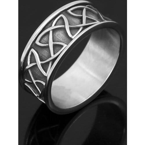 Celtic amulet 316L stainless steel ring