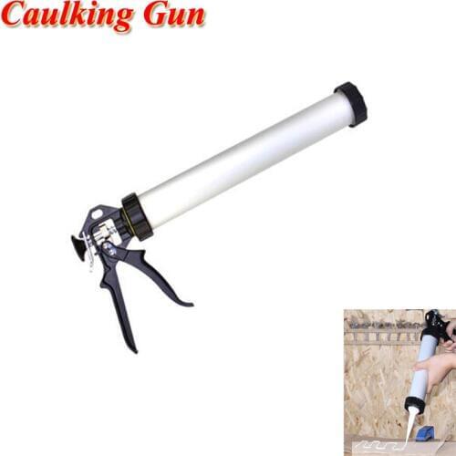 Glass Glue Gun Aluminum Casing Caulk Guns Durable Sausage Silicone Gun Adhesive Sealant Guns Caulking Tool C2051203