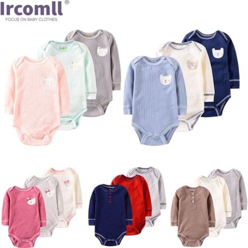 Ircomll 3PCS/Set Baby boy clothes for newborns Infant Girls overalls for kids Long Sleeve Wolfgang Costumes for Babies Outfits