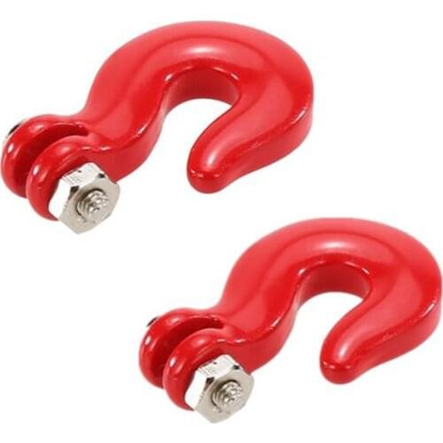 Red Metal Tow Hook Fits for SCX10 Axial Rock Crawler 1/10 Scale