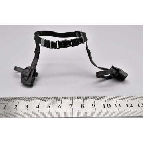 Best Sell 1/6th Black Womens Belt Leggings Holster For Fans 12 Inch Soldier Action Accessories