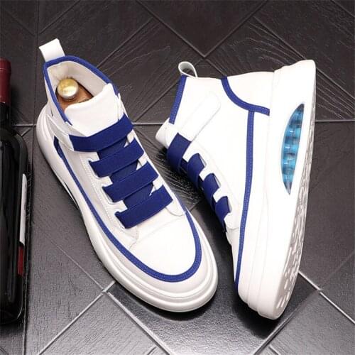 New Arrival white Leather Men Casual Shoes Sneakers Hip Hop Flat Shoes Trainers Chaussure Homme