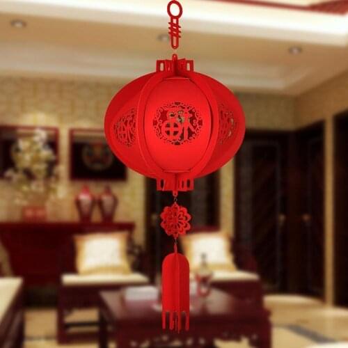 New Fashion Hanging Non-Woven Fu Lantern Pendant New Year Home Decoration Supply