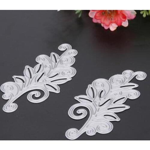 2018 New 2Pcs Leaves Frame Metal Cutting Dies Stencils for DIY Hands-on Scrapbooking Album Paper Photo Card Cut Decorative Craft