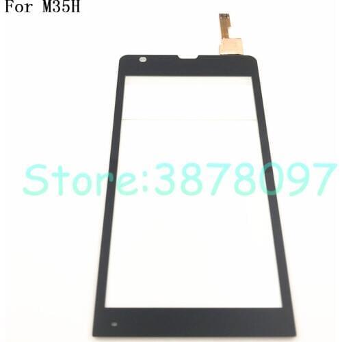 Original 4.6 inches For Sony Xperia SP M35h C5302 C5303 C5306 Touch Screen Digitizer Sensor Panel Front Glass Lens With Logo