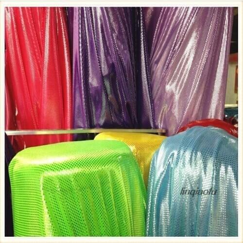 Hot silver dot knitted bronzing fabric, wedding props stage costume fabric