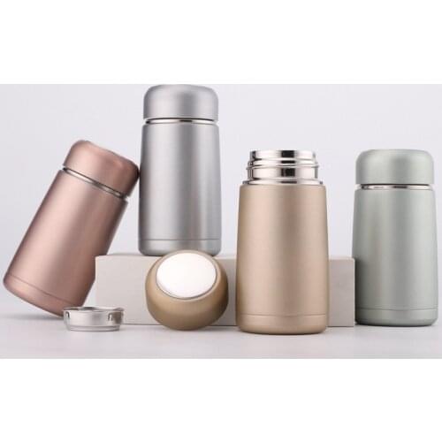 Portable 320ML Mini Cute Coffee Vacuum Flasks Thermos with Filter Stainless Steel Tea Thermal Cup Coffee Mug Travel Water Bottle